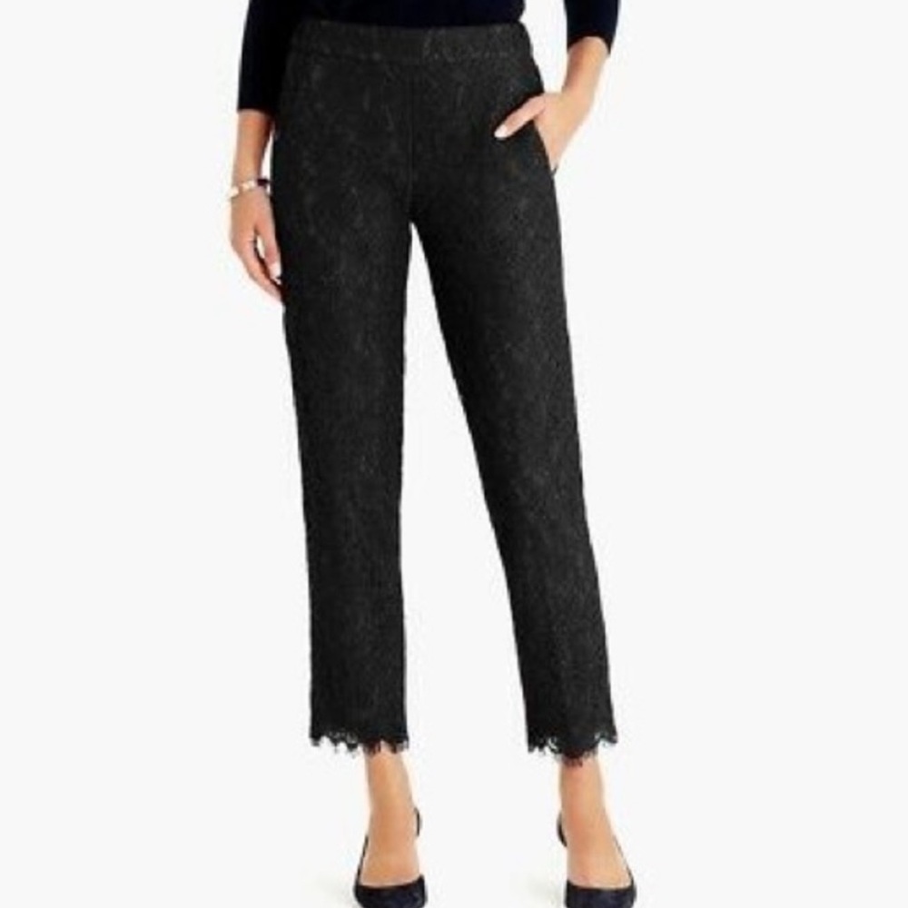 J. Crew Black Lace Pants